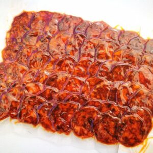 Chorizo EXTRA ecológico de bellota 100% ibérico de bellota. Loncheado