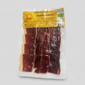 ¡¡OFERTA!! Sobre de 100g de Jamón ecológico de bellota 100% ibérico, máxima curación. ECOIBÉRICOS®